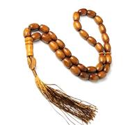 Hsyzygian Síbha de madera espiritual multiusos de 33 cuentas para oración islámica, símbolo de devoción y elegante moda para mujeres islámicas Tasbih, One Size, como se describe