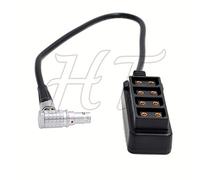 HT - Adaptador divisor de alimentación de 2 pines D-tap de 4 puertos de 12 pulgadas para cámara ARRI RED