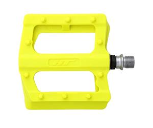 HT Components PA12 Pedales - Plataforma Aluminio 9/16 Amarillo Neón