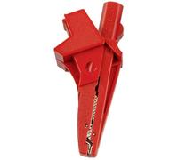 HT-Instruments FICHA Banane 5004-IECR - Banana hembra (4 mm, conector de 4 mm, pinza de cocodrilo, Cat III, 1000 V), color rojo