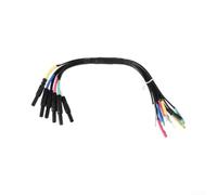 HT306 6 vías automotrices para cables de ruptura para diagnóstico OBD2, sondas de prueba de perforación de alambre con 4 tamaños de terminales para análisis de señal de sensor en talleres de