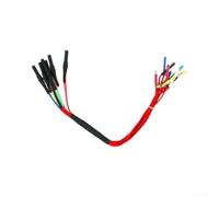 HT306 6 vías automotrices para cables de ruptura para diagnóstico OBD2, sondas de prueba de perforación de alambre con 4 tamaños de terminales para análisis de señal de sensor en talleres de