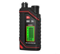 HT58PRO Detector de fugas de gas, sniffer de metano de alta sensibilidad con varilla telescópica, carga tipo C, alarma visual para inspección HVAC de tuberías