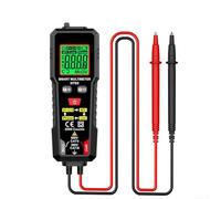 HT93 - Multímetro digital multifunción de mano con detección NCV, rango automático, RMS verdadero, pantalla LCD, linternas LED, clasificación de seguridad CAT III 600 V
