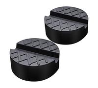 htbakoi Goma Gato Hidraulico para Coche, Bloque de Goma Gato para Elevador Universal Revestimiento de Caucho para Coche o Vehículo［Incluye 2 Unidades］