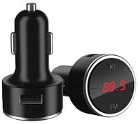HTC - Kit de mano libre Bluetooth 12/24 V + transmisor FM+ 2 USB 2.4A