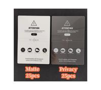 (HTD 25M 25P) 50 piezas de película de hidrogel de privacidad para protector de pantalla de teléfono móvil, máquina