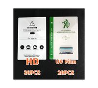 (HTD 30H 20UV) 50 películas de hidrogel de privacidad para protector de pantalla de teléfono móvil, máquina cortadora