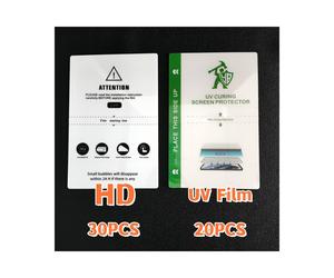 (HTD 30H 20UV) 50 películas de hidrogel de privacidad para protector de pantalla de teléfono móvil, máquina cortadora