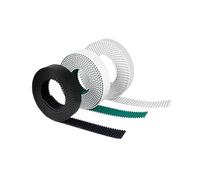 HTD 3M PU Open End Timing Belt 10M Length 6-30mm Width 3mm Pitch(Black,30mm)