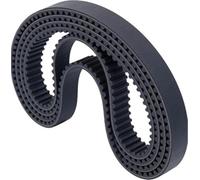 HTD - Correa dentada, 6 mm de ancho, 204-234 mm de longitud, correa síncrona de goma, bucle cerrado de alto rendimiento para ingeniería Precis, 1 unidad, 15 mm