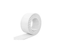 HTD8M Correa dentada abierta Diente de poliuretano transportadora transmisión 8 mm Extremo abierto con cable acero Color blanco Ancho 10 20 25(15mm*6m)