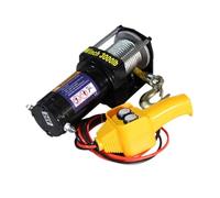 HTDRE Cabrestante eléctrico para Coche, 12 V/24 V, Todoterreno, autorescate, tracción, Alta Capacidad de Carga (12 V_Remoto)