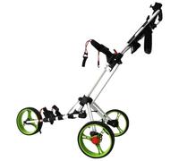 HTDRE Carrito de Golf Plegable de 3 Ruedas, aleación de Aluminio, fácil de Empujar, Altura Ajustable, Rueda de Bola Suave, sin Mantenimiento para Todo Terreno.