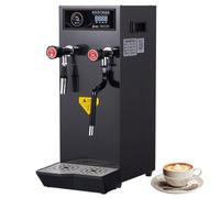 HTDRE Espumador y Calentador de Leche eléctrico Comercial, 2500 W, Totalmente automático con Pantalla, para espumar y vaporizar Leche para Capuchino, café con Leche y Chocolate Caliente.