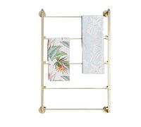 HTDRE Expositor de Corbatas y Bufandas, Estante de Almacenamiento de Cintas de 5 Capas montado en la Pared, Organizador de Papel de Regalo para Tienda y Oficina.