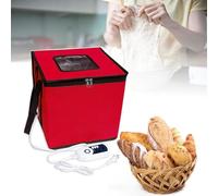 HTDRE Fermentador de Masa con Calentador, tapete Calentador y Caja calentadora para fermentar Pan, Caja de fermentación de Pan con Control preciso de Temperatura para Hacer Pan, Yogur, natto, etc.