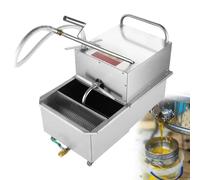 HTDRE Freidora Comercial con Filtro de Aceite, Bomba de Aceite de Alta eficiencia de 550 W para restaurantes y supermercados.