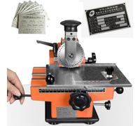HTDRE Impresora de Placas metálicas para Perros, máquina de Estampado semiautomática para diseños Personalizados, 200x135 mm con Capacidad para 40 Caracteres, grabadora de Placas metálicas