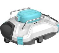 HTDRE Limpiador robótico inalámbrico para Piscinas, con Sistema automático de Ascenso a la Pared para Piscinas enterradas y elevadas, y un Gran depósito de Filtro para un Mantenimiento sin Esfuerzo.