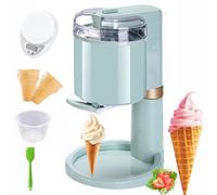 HTDRE Macchina per Gelato - Mini macchina per Gelato Soft Completamente automatica da 1 litro FAI da te per casa e Bar, macchina per Gelato compatta per Uso domestico