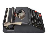 HTDRE Máquina de Escribir Manual clásica, Modelo de máquina de Escribir Antigua, Modelo de máquina de Escribir Manual clásica, para escritores, Elegante procesador de Textos clásico Negro