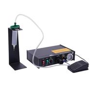 HTDRE Máquina dispensadora semiautomática/Manual, máquina dispensadora neumática, Controlador de líquido de Soldadura, sincronización automática, Adecuada para Todo Tipo de Pegamento a Base de Agua.