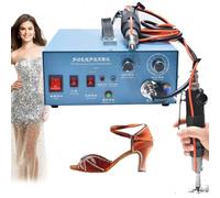 HTDRE Máquina portátil de pedrería termoadhesiva, Herramienta aplicadora Manual, 500 W de Alta Velocidad para joyería y Ropa, Ideal para proyectos de Bricolaje y decoración de Moda.