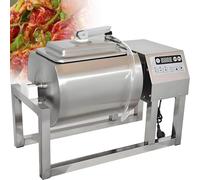 HTDRE Marinadora de Carne al vacío, máquina de Acero Inoxidable de 18 litros con rotación bidireccional y 3 velocidades para cocinar Pollo, Cerdo, Pescado y bistec.