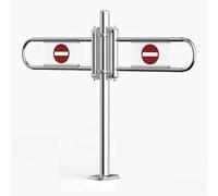 HTDRE Puerta batiente automática de Metal para Entrada de supermercados, Puerta Doble Manual con función de autobloqueo, Ideal para Cajas registradoras y Acceso unidireccional.