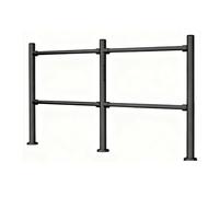 HTDRE Puerta batiente de Cierre automático, Puerta de Seguridad Manual para Entrada de supermercados y almacenes, Control de Acceso peatonal de Alta Resistencia, Negra, b