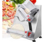 HTDRE Rodillo laminador de Masa para Pizza - Máquina eléctrica Comercial de Acero Inoxidable de 370 W para Pizza, Fideos, Pan y Pasta