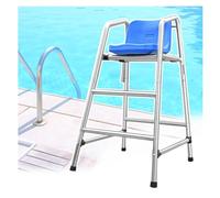 HTDRE Silla de socorrista con Escalera, Torre de observación de Seguridad para Piscinas, Orificio para sombrilla y escalones Antideslizantes.