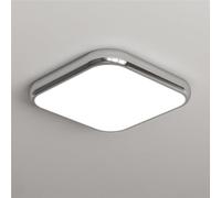 HTERWQEA Lámpara techo LED empotrada cuadrada minimalista moderna 42 W y 42 cm, 3 temperaturas color, luz sin parpadeos que cuida la vista, ideal for dormitorio, sala estar, oficina y cocina.