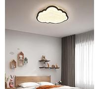 HTERWQEA LED Cloud Ceiling Light 42W Semi Flush Mount Ceiling Lamp Kids Bedroom Chandelier Wood