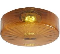 HTERWQEA Nordic Round Ceiling Light Fixture LED Flush Mount Ceiling Lights with Water Amber Glass Shade 3000K Mini Ceiling Lights Close to Ceiling Lamp for Bedroom Entryway