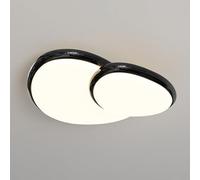 HTERWQEA Pebble Ceiling Light 22.8in Flush Mount Dimming Chandelier Ceiling Lamp Modern LED Lighting with Remote Control Living Room Bedroom Restaurant