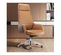 HTERWQEA Silla ejecutiva Oficina marrón for el hogar y la, Silla for Juegos Deportes electrónicos, diseño ergonómico for Jefes Adultos, computadora cómoda for Uso Laboral sedentario