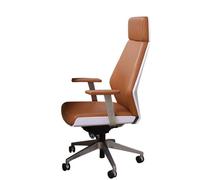 HTERWQEA Silla ergonómica ejecutiva Oficina con Respaldo Alto, Silla Escritorio giratoria Cuero sintético, Altura Ajustable, cómoda for Juegos, hogar, Espacios pequeños y Salas Lectura.