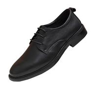 HTERWQEA Zapatos Vestir Oxford for Hombre, Piel sintética, con Cordones y Puntera, Antideslizantes, for Negocios y Bailes graduación.(40 EU)
