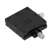 HTG A60 X Axes Linear Stage, Manual Fine Tuning Platform, Dovetail Feed Screw Sliding Table with, 60x60mm Aluminum Alloy for Optical Equipment and Measuring Devices