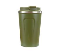 HTGAOO Conservación del calor con tapa a prueba de fugas, taza de café de acero inoxidable, bebidas frías y calientes de 380 ml(380ml)