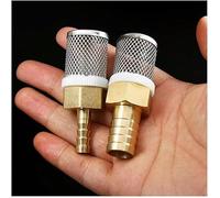 HTGAOO Filtro de Manguera de 6 a 19 mm for Lavado de Autos, riego de jardín, Filtro de latón, Bomba de pulverización, Malla de Acero Inoxidable (8 mm)(14mm)