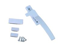 HTGAOO Manillas for ventanas, plástico reforzado, acero, manija de puerta con cerradura, hebilla antigua y herrajes aleación aluminio (1 unidad izquierda)(Right 1pcs)