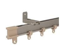 HTGAOO Rutas y Accesorios de Cortinas, Ventanas Cuarto de Ducha de división de Techo Deslizante de Aluminio Grupo de rieles/Pared / 1 m / 3,3 pies(Wall Mount,11M/36Ft)