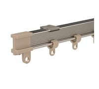 HTGAOO Rutas y Accesorios de Cortinas, Ventanas Cuarto de Ducha de división de Techo Deslizante de Aluminio Grupo de rieles/Pared / 1 m / 3,3 pies(Ceiling Mount,11M/36Ft)
