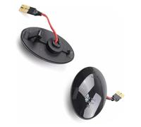 HTGMTGPACC Luces De Giro Indicadoras Para Corsa Lámpara Señal Giro Repetidora Luces Posición Laterales LED Dinámicas(Dynamic Smoked)