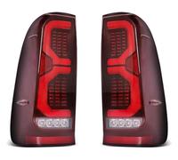 HTGMTGPACC Luces De Giro Indicadoras Para Toyota Para Hilux Para Vigo 2004-2015 Luz Advertencia Freno Trasero Giro Dinámica Marcha Atrás Trasera LED 12V 1 Juego(Style A Red)