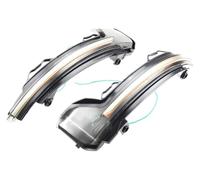 HTGMTGPACC Luces De Giro Indicadoras Para VW Para Tiguan MK2 II R 5N 2017 2018 2019 Conjunto Luces Indicadoras LED Dinámicas Espejo Retrovisor Intermitente(Smoked black)