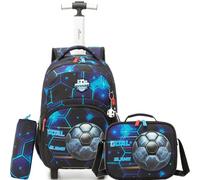 HTgroce Mochila con Ruedas Niños Primaria Ergonómica - Carrito Escolar Infantil- Mochila de Gran Capacidad para Colegio y Viaje